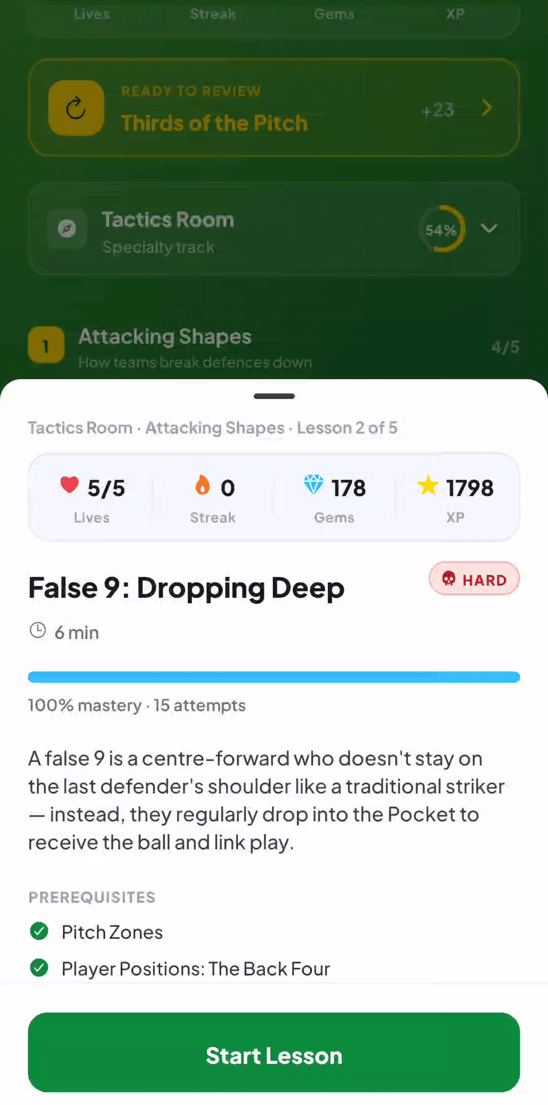 Academy · Bite-sized lessons — FansBall Knowledge screenshot
